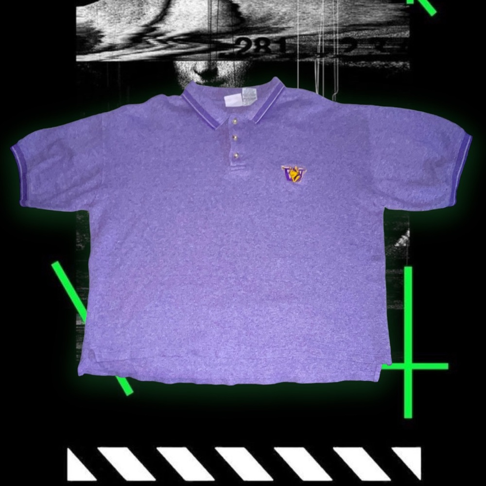 Active Vintage 90's University of Washington Huskies 3 Button SS Polo T-Shirt